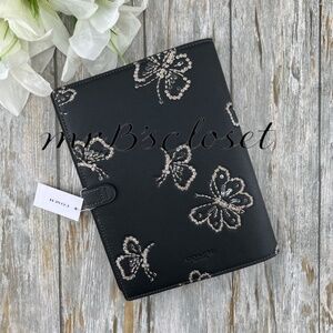 Authentic Coach Butterfly Notebook in Smooth Leather Limited Bag Purse Sequins